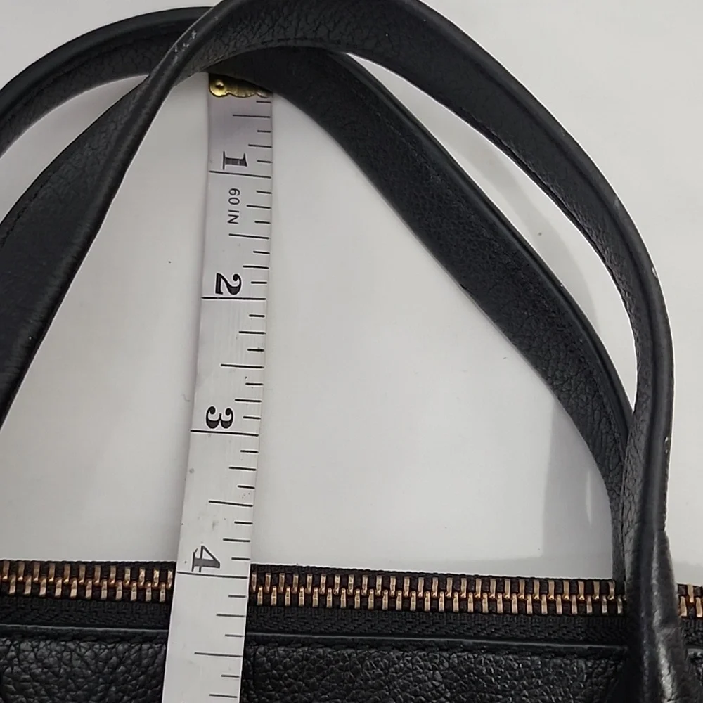 Fossil Jori‎ Black Leather Mini Satchel Handbag Purse Vintage Hobo Crossbody
